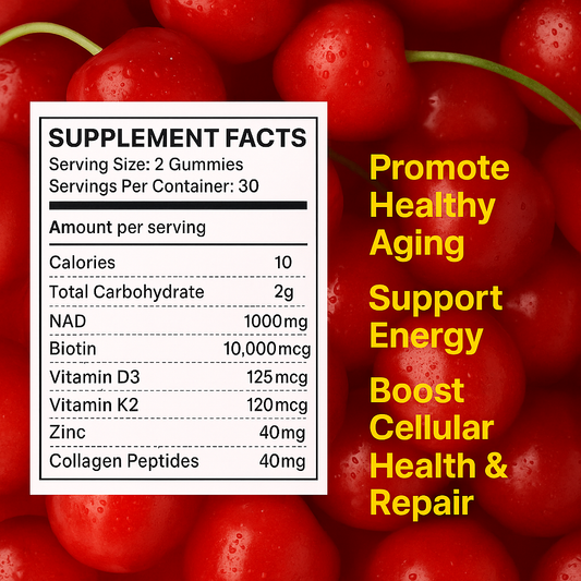 NAD+ GUMMY SUPPLEMENT 1000MG PER SERVING
