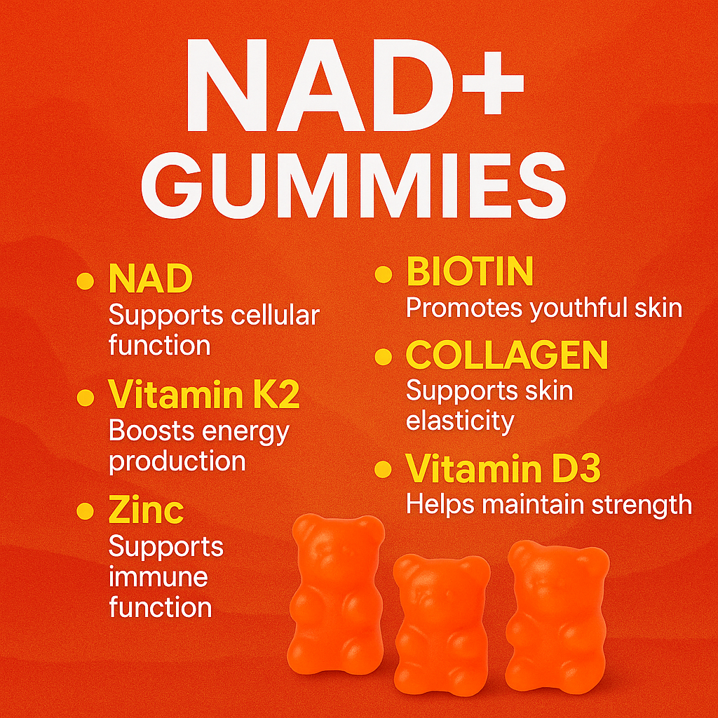 NAD+ GUMMY SUPPLEMENT 1000MG PER SERVING
