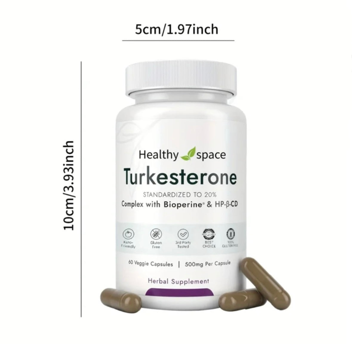 TURKESTERONE SUPPLEMENT 500MG PER SERVING (60 SERVINGS)