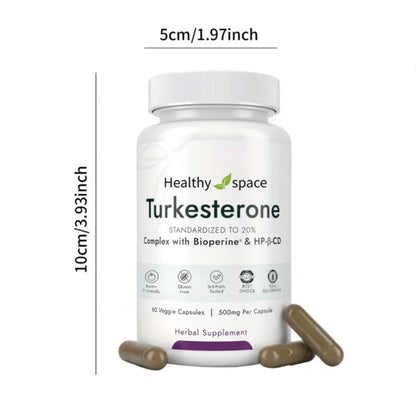 TURKESTERONE SUPPLEMENT 500MG PER SERVING (60 SERVINGS)
