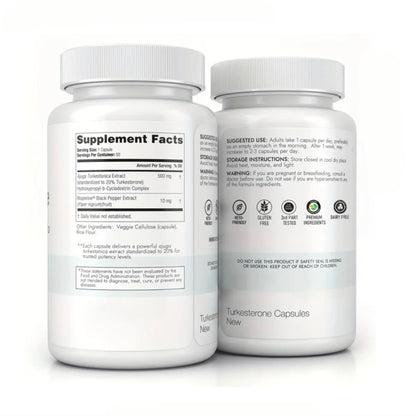TURKESTERONE SUPPLEMENT 500MG PER SERVING (60 SERVINGS)